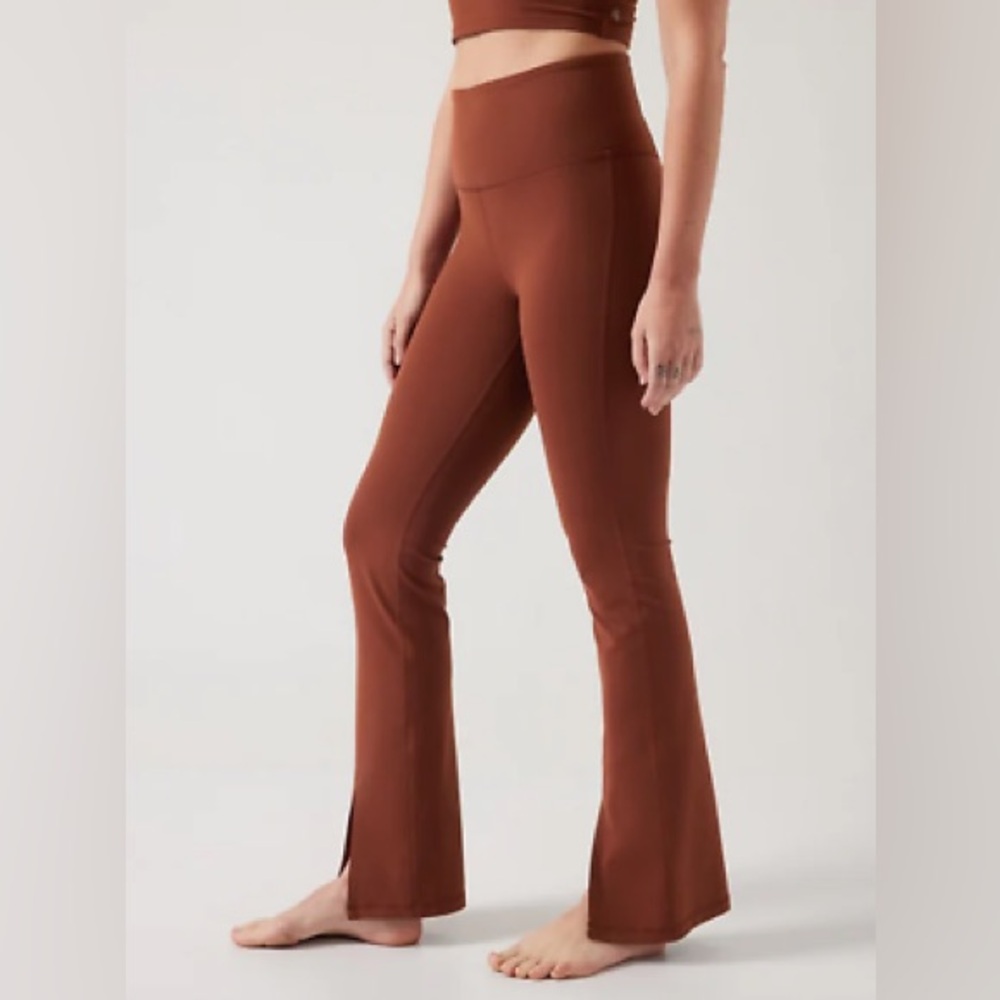 Athleta Elation Split Flare Pant - Ancient Mahogany